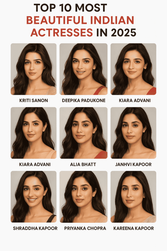 top 10 beautiful actress in india
