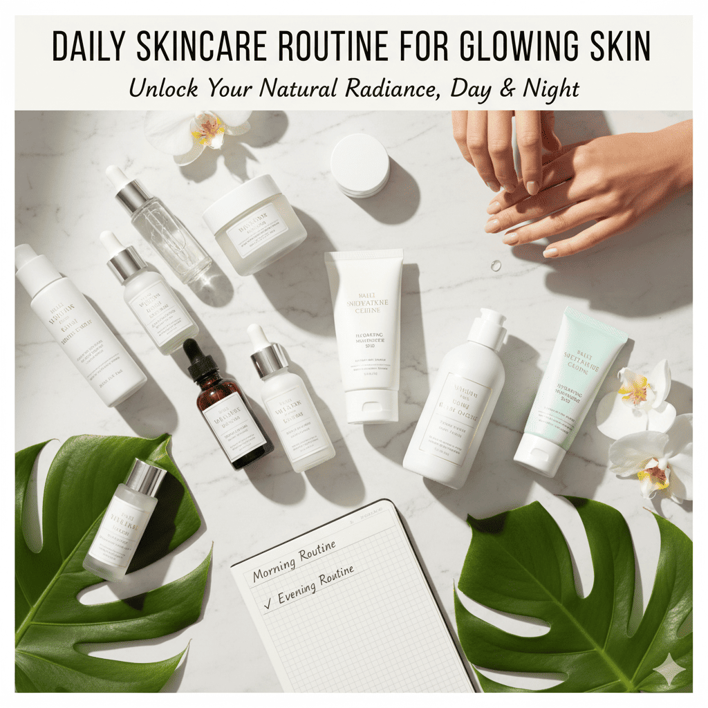 Daily Skincare Routine for Glowing Skin – रोज़ाना त्वचा की देखभाल
